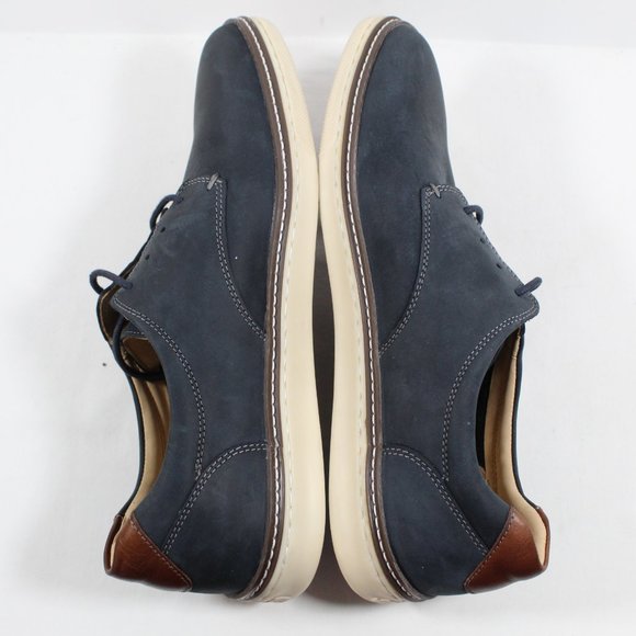 Johnston & Murphy Colby 4-Eye Blucher Shoe - Navy Blue 10M - Picture 5 of 6